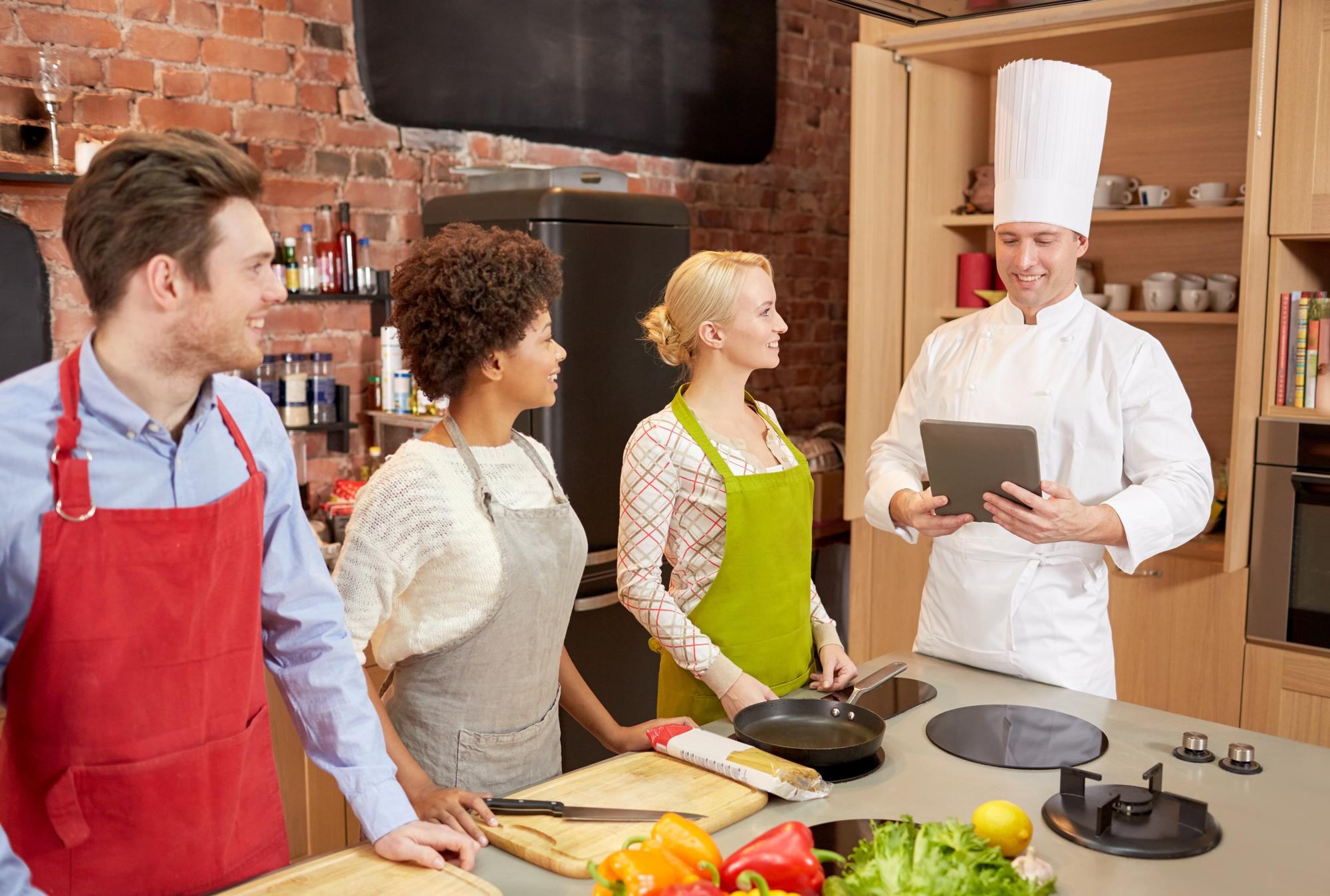 Cooking class group photo